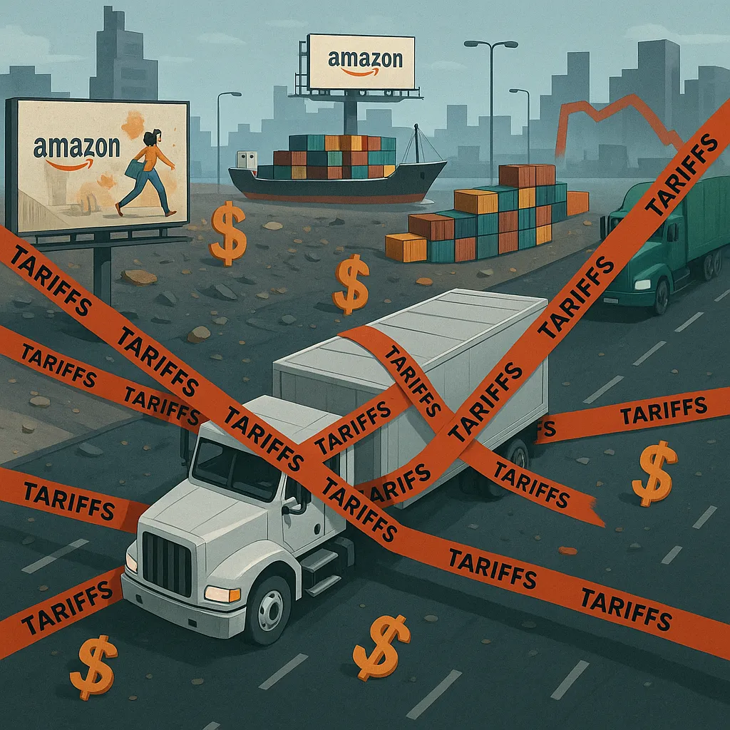 Impact of Tariffs on Amazon - Image is AI generated